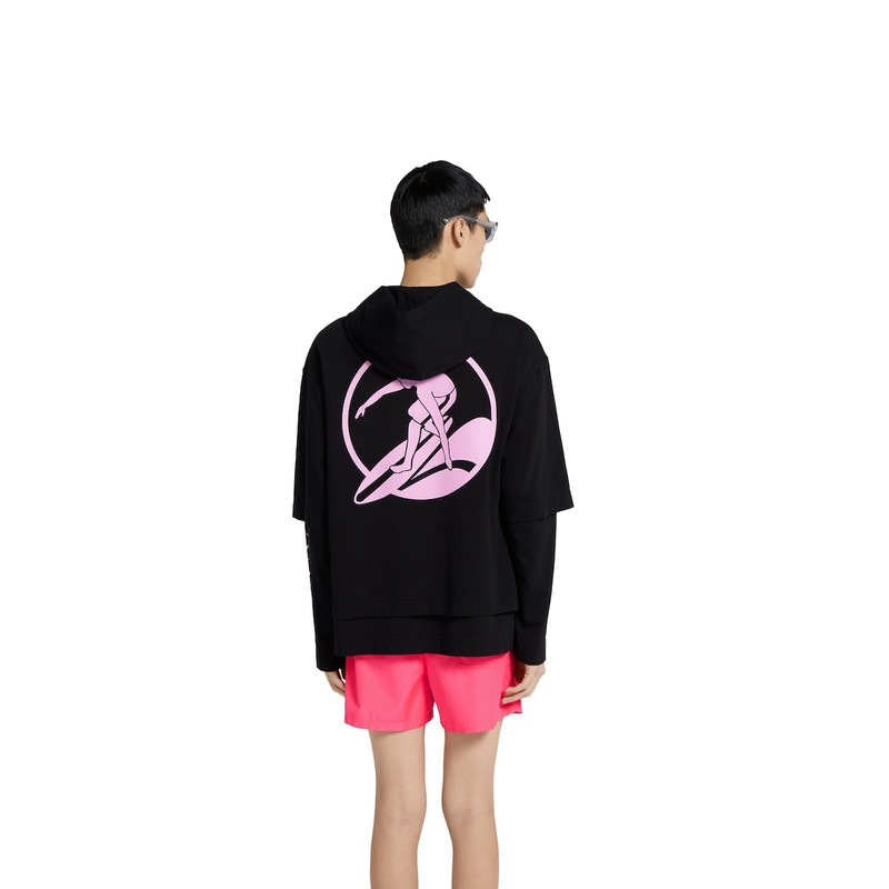 Printed cotton jersey long-sleeve T-shirt 4