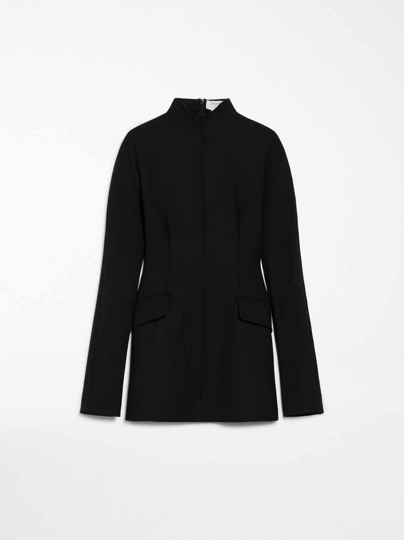TEFRITE12 Short stretch gabardine dress - 1