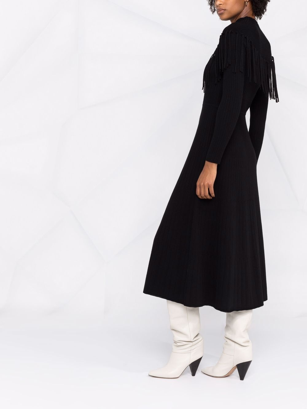 long-sleeve jumper dress - 3