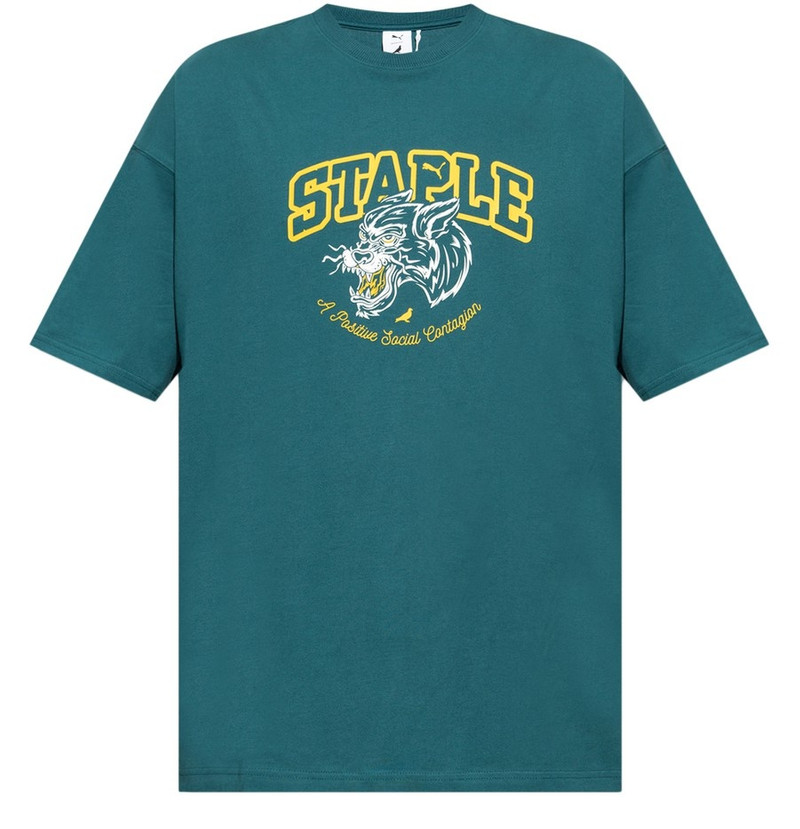 x Staple graphic-print cotton T-shirt - 1