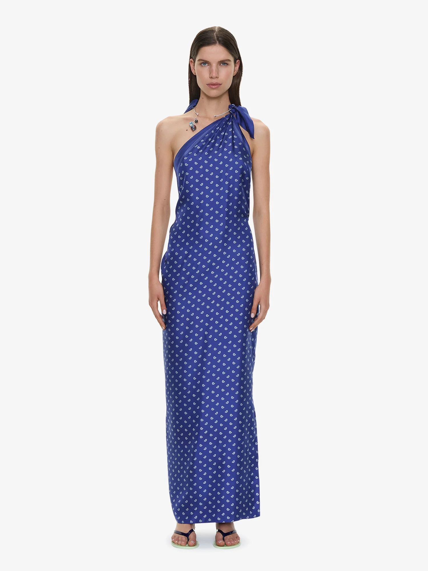 Bandana Scarf Tie Dress - 1