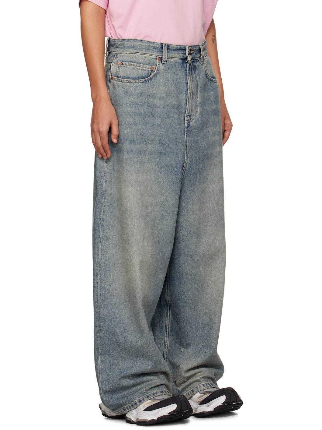Blue Low Crotch Jeans - 2