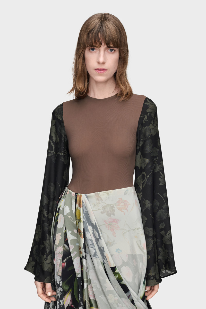 Maison Margiela Floral Sleeve Top outlook