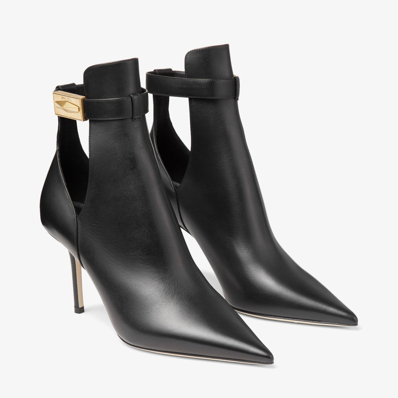 Nell Ankle Boot 85 Black Calf Leather Ankle Boots 3