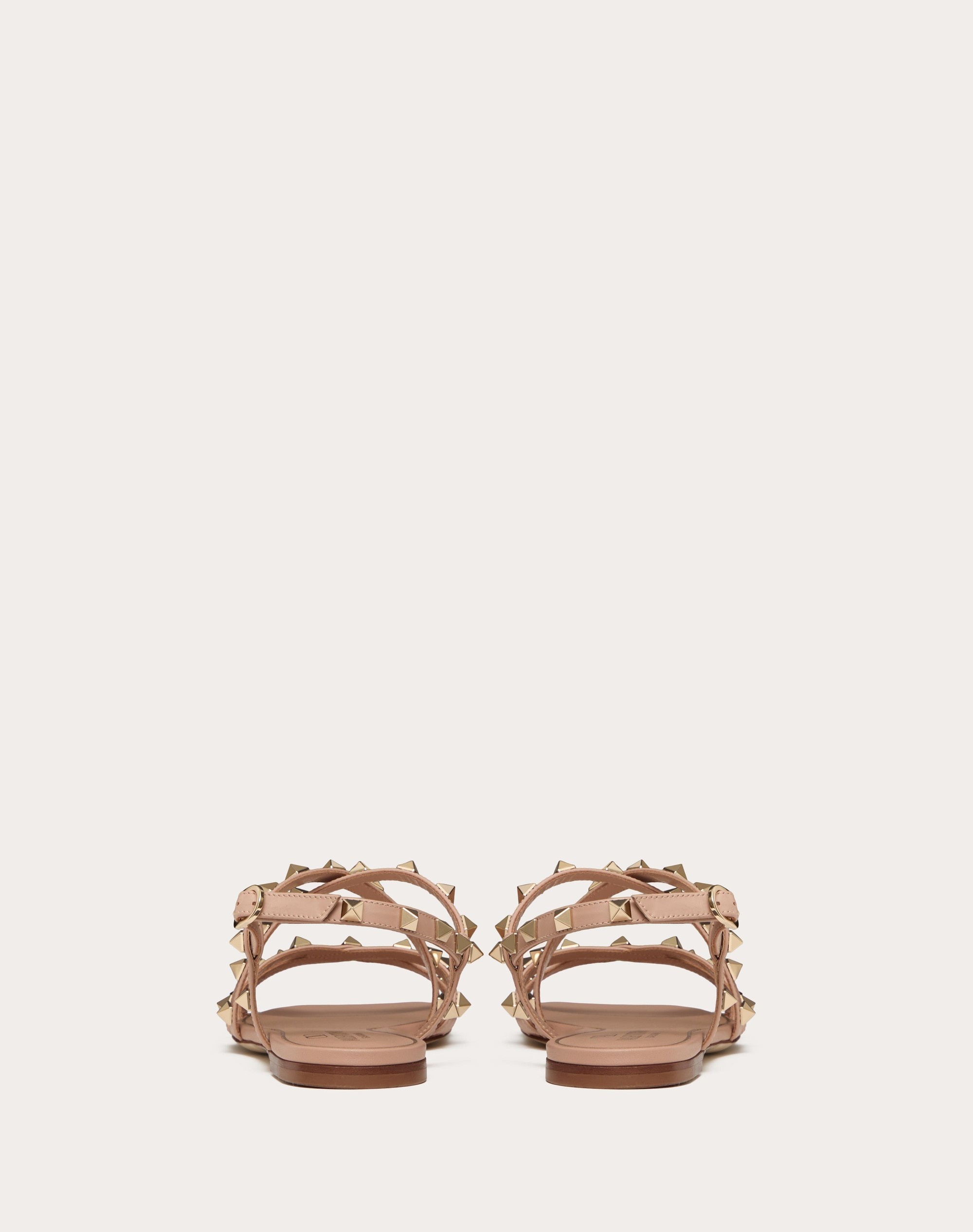 CALFSKIN ROCKSTUD SANDAL WITH STRAPS - 3