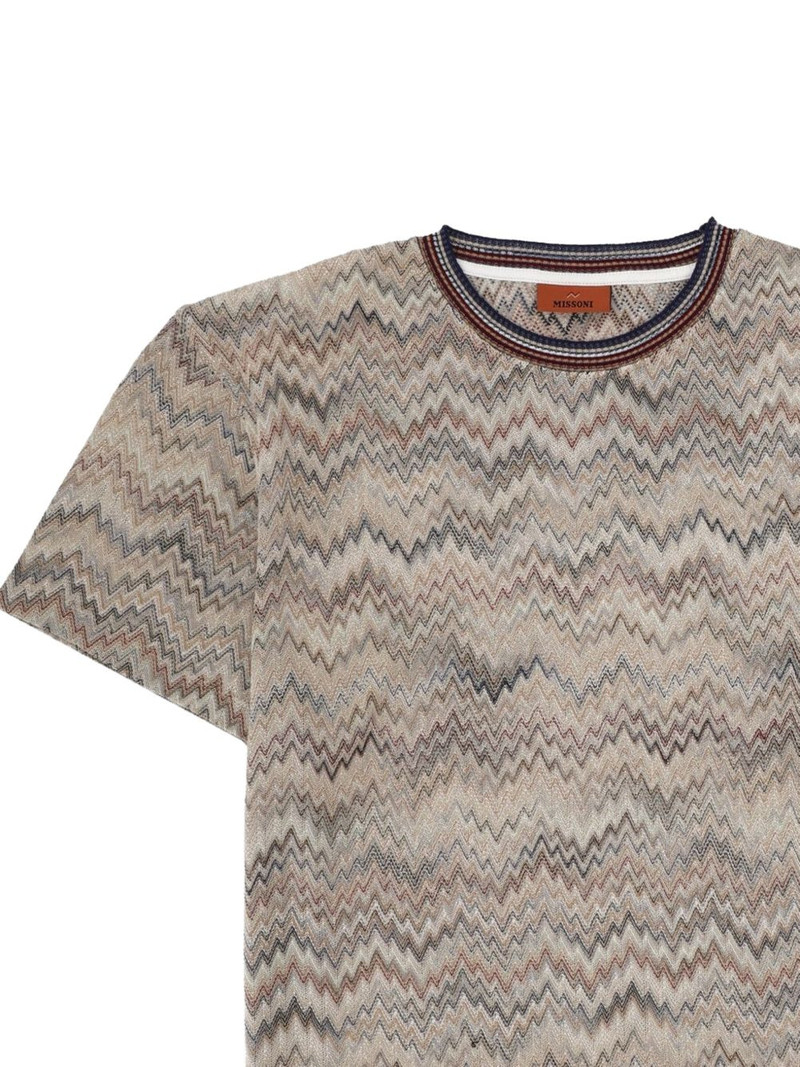 Missoni zigzag-knit T-shirt outlook