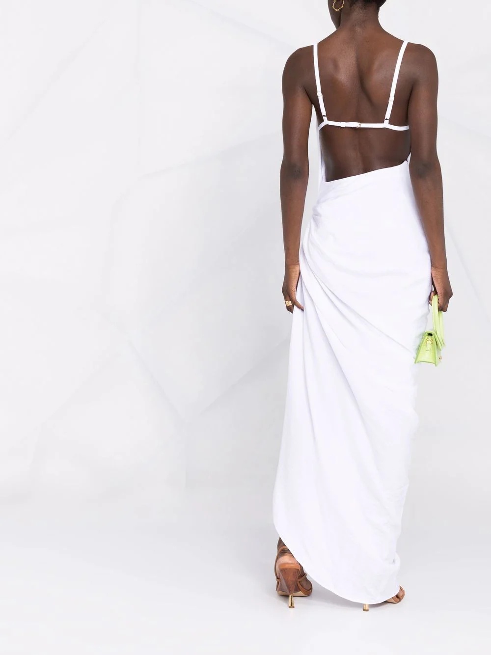 Saudade draped maxi dress - 6