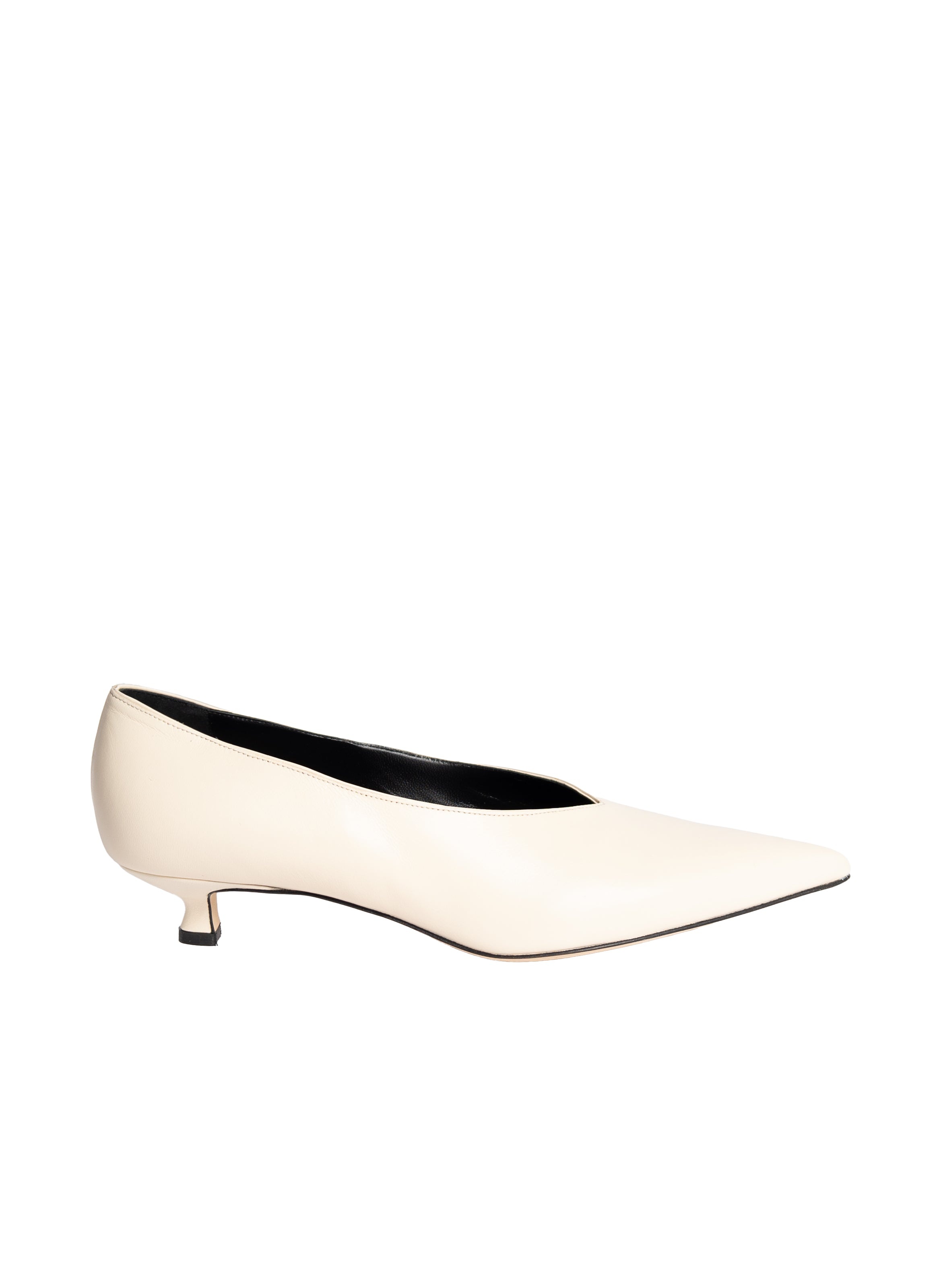 Vivian Pumps Leather Cream - 3