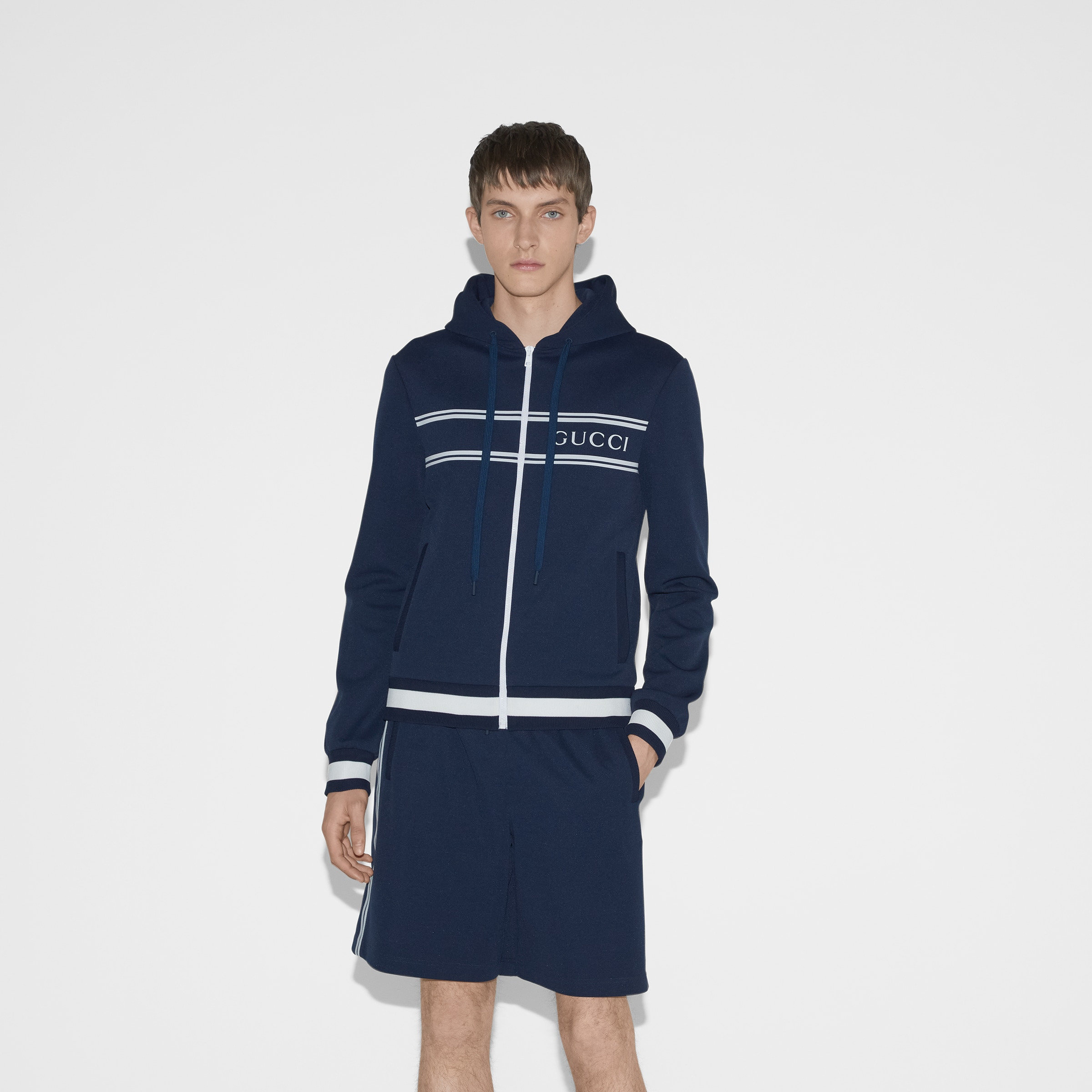 Technical jersey hooded sweatshirt - 3
