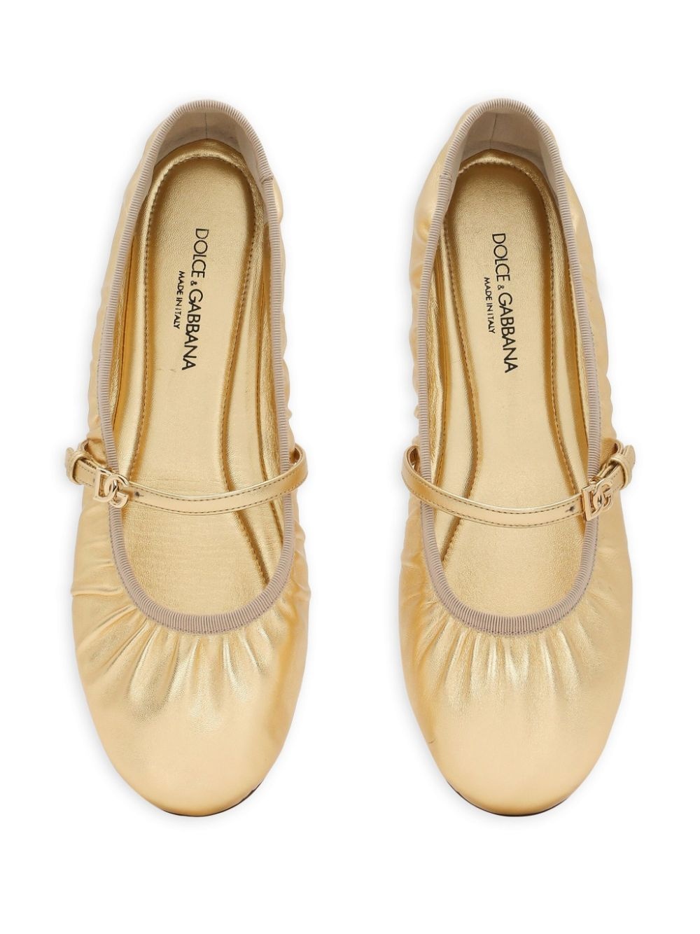leather ballerina shoes - 4