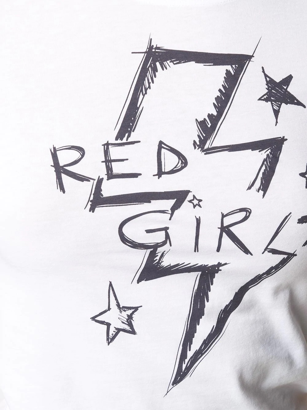 Red Girl print T-shirt - 5