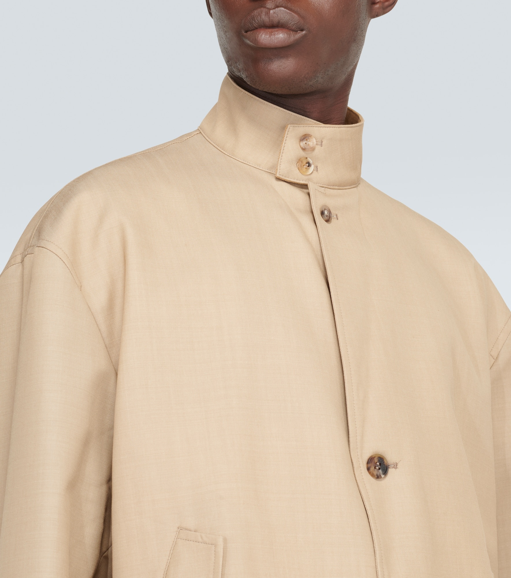 Wool and mohair twill jacket - 6
