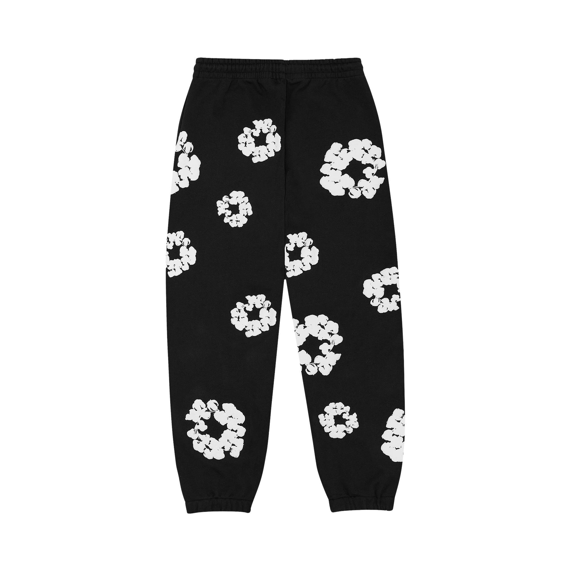 Denim Tears The Cotton Wreath Sweatpants 'Black' - 2