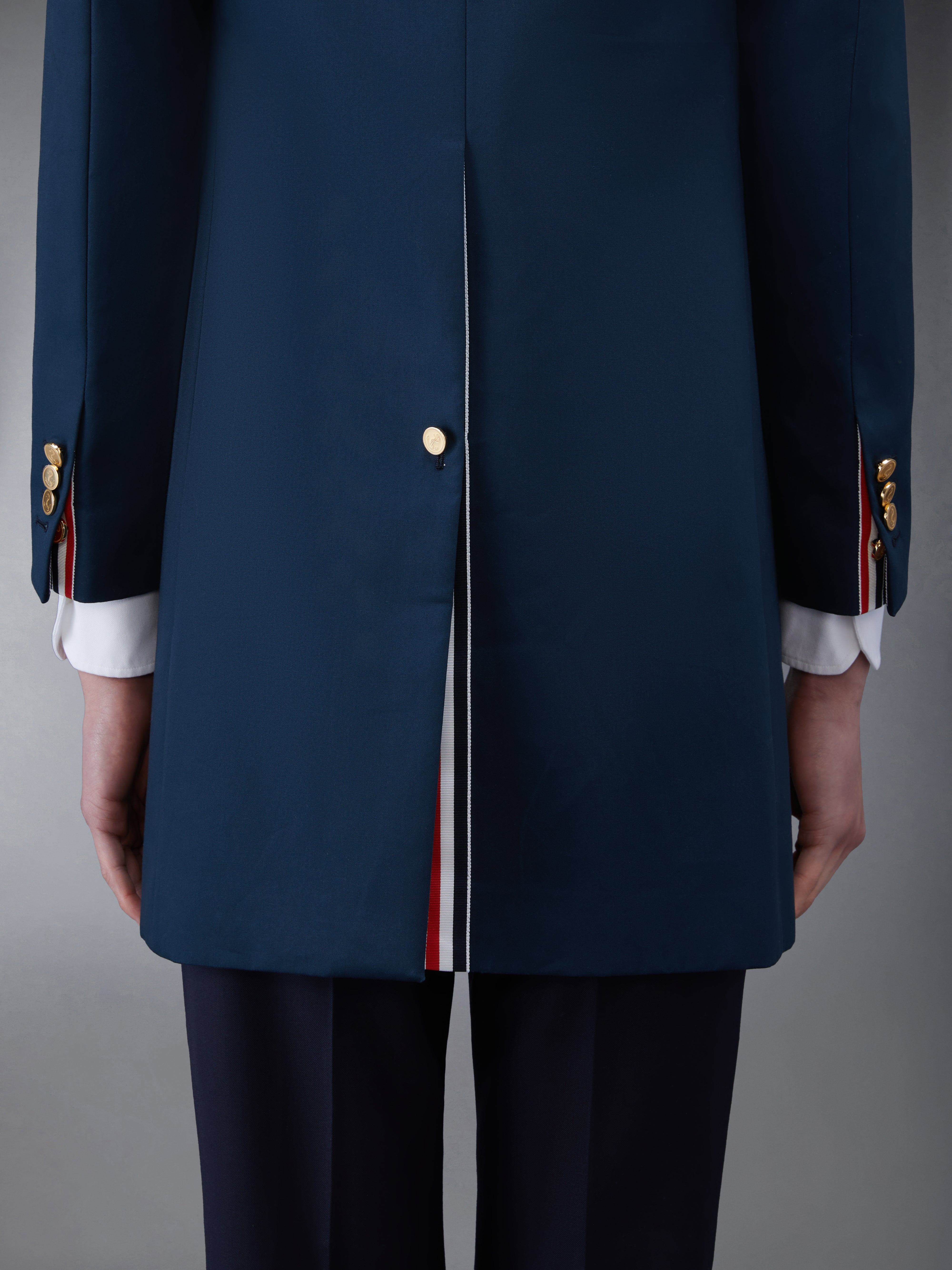 Navy Mackintosh Bal Collar Classic Overcoat - 6