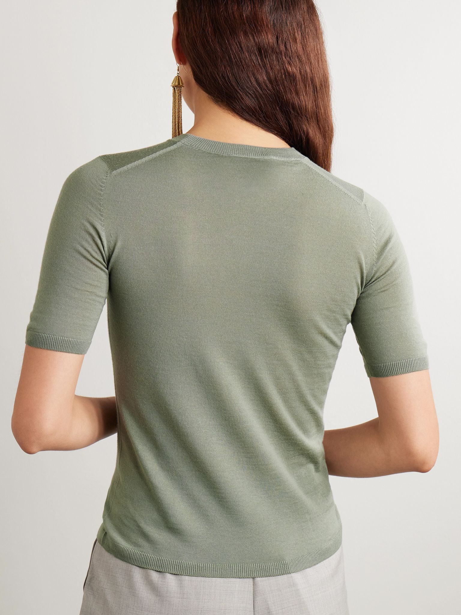 Gerico wool sweater Sage green - 3