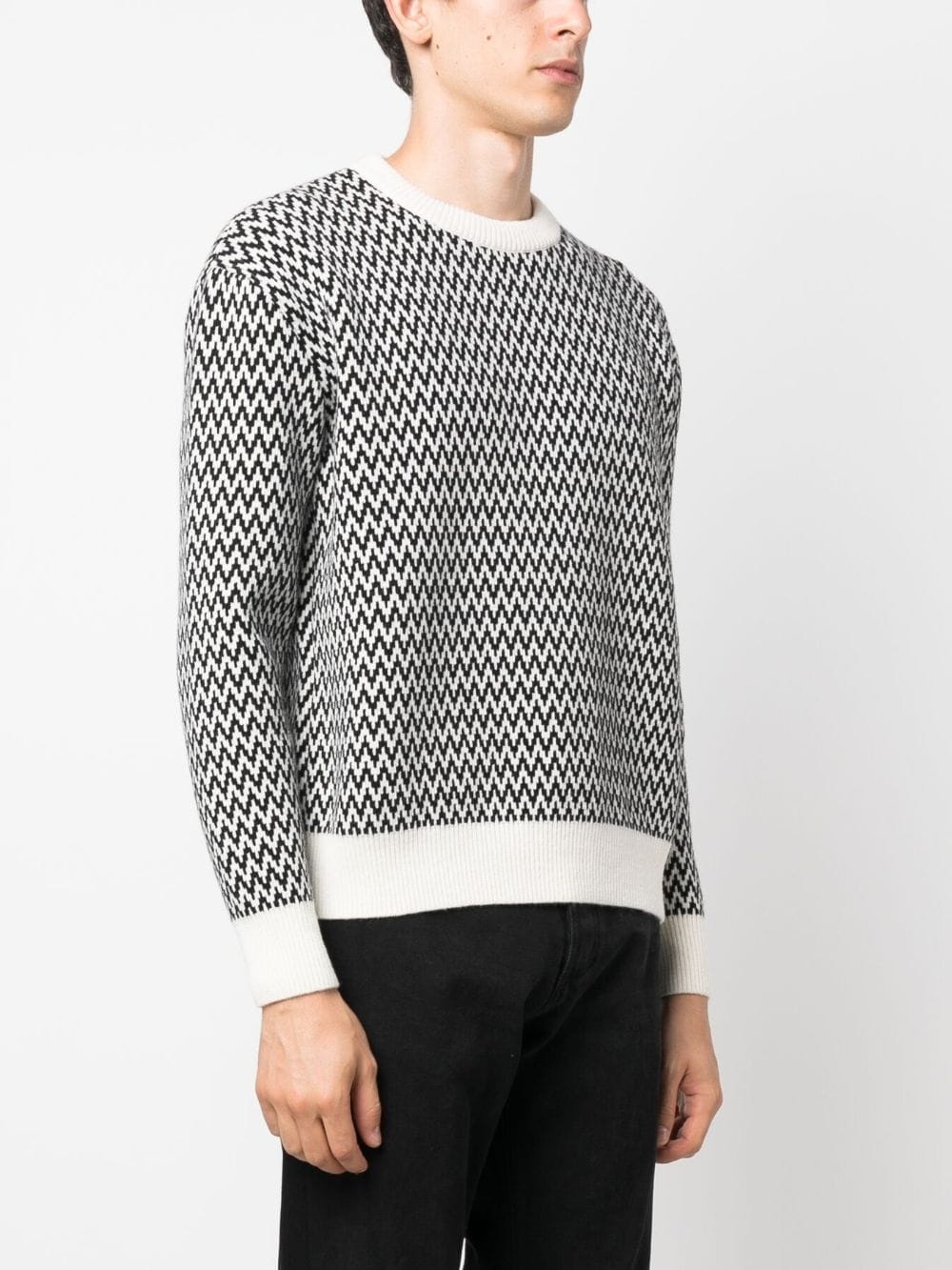 chevron-motif jumper - 3