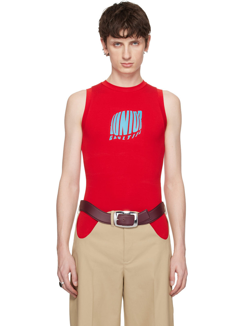 Red 'The Junior Gaultier' Tank Top 1