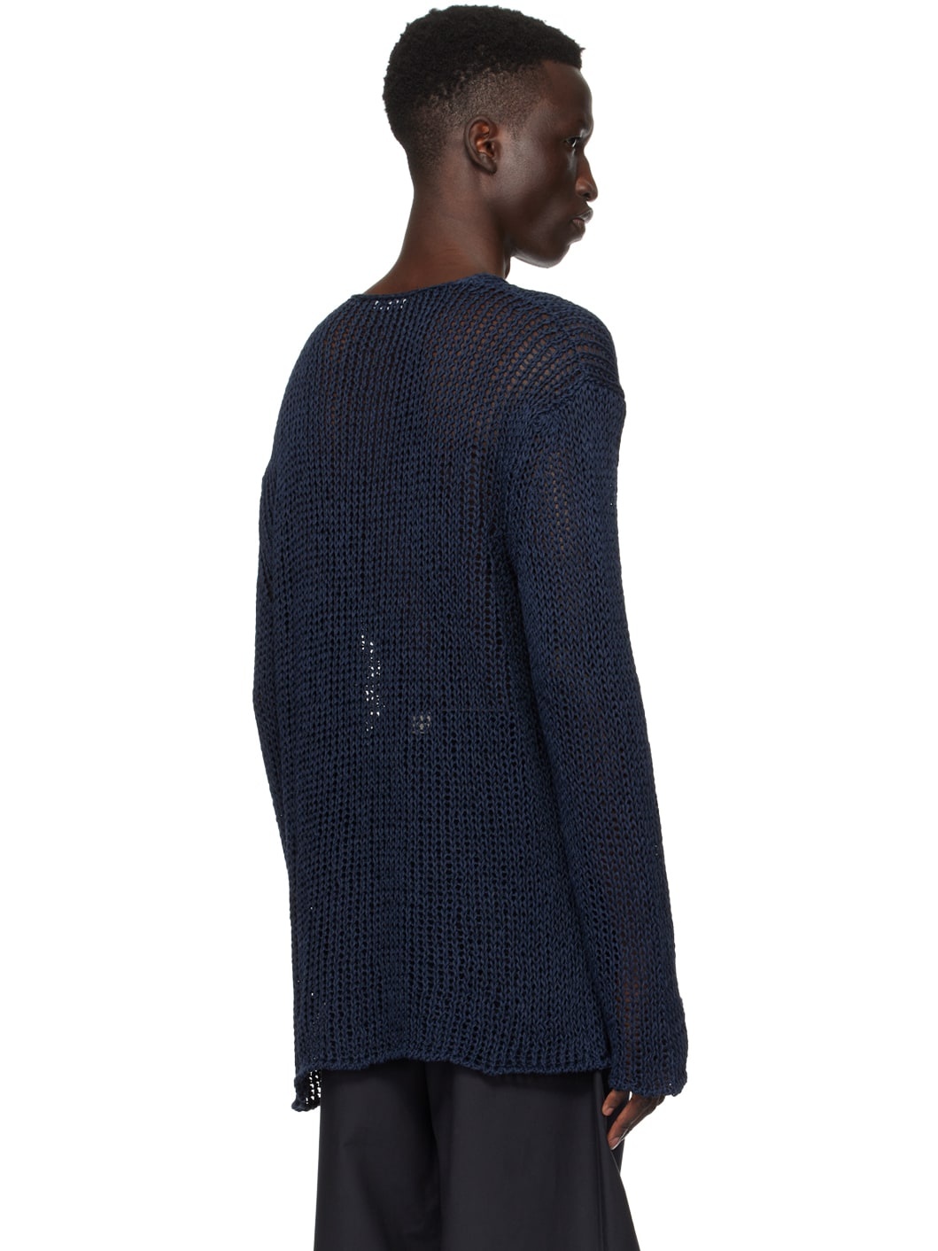 Navy Patch Sweater - 3