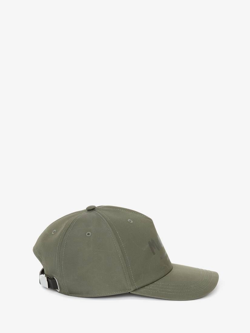 Mcqueen Graffiti Baseball Cap in Khaki - 2