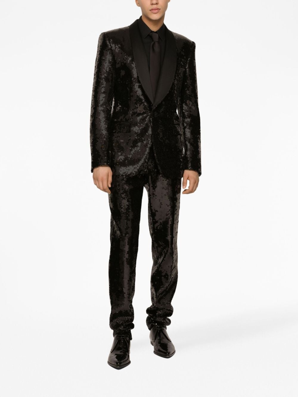 sequin-embellished suit - 2