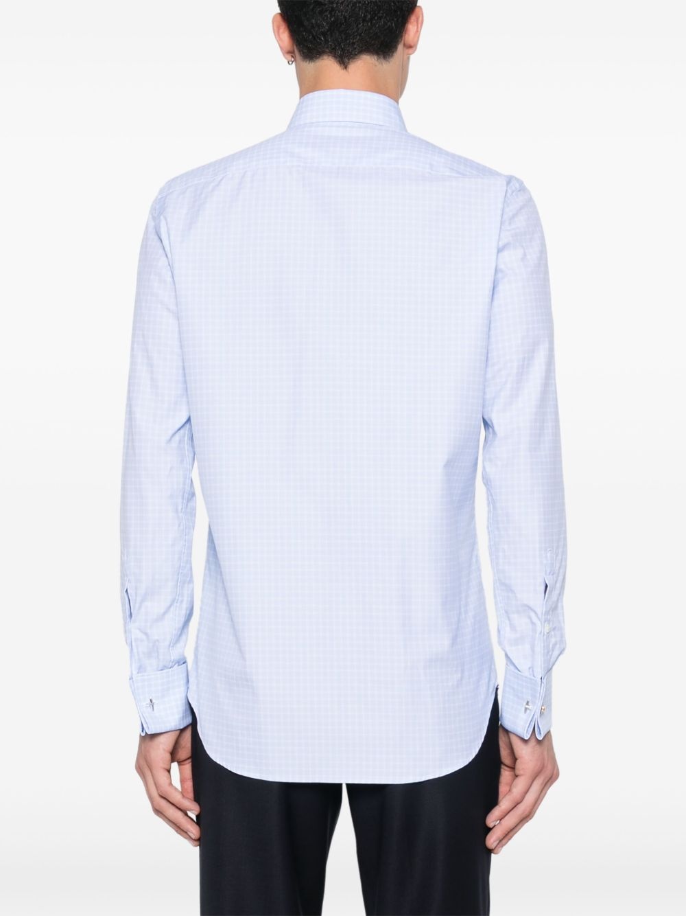 check-pattern shirt - 4
