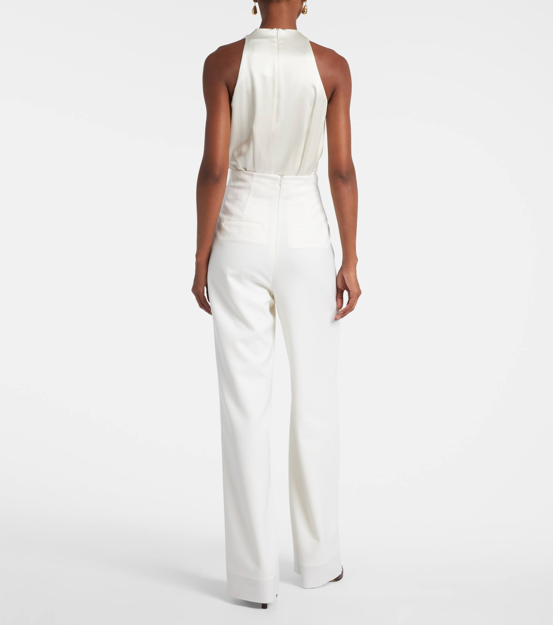 Balta high-rise virgin wool wide-leg pants - 3