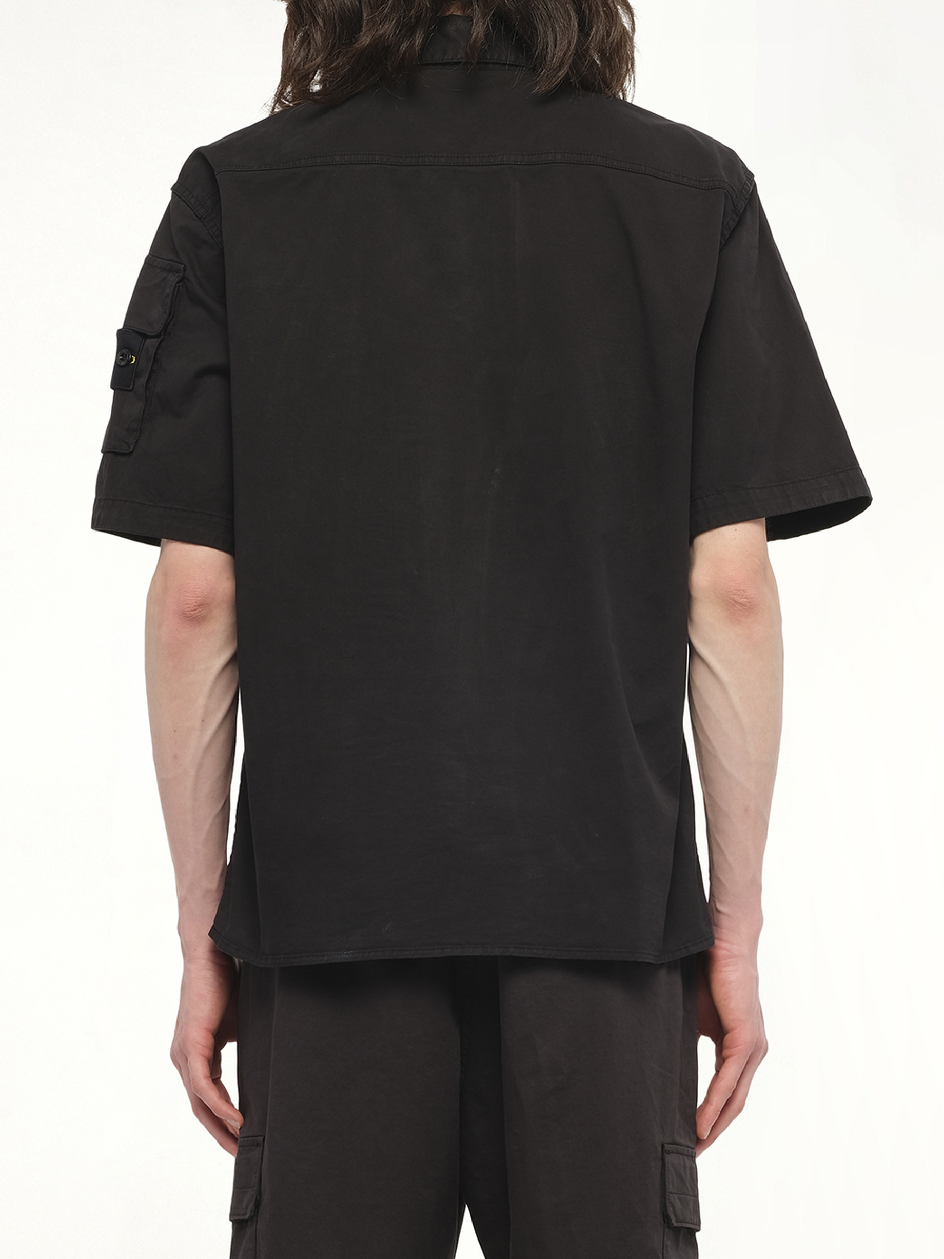 110000 Supima Shirt M/Corta in Black - 6