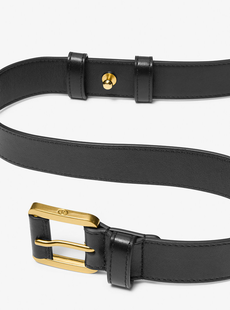 MICHAEL KORS COLLECTION Kaitlin Leather Trouser Belt outlook