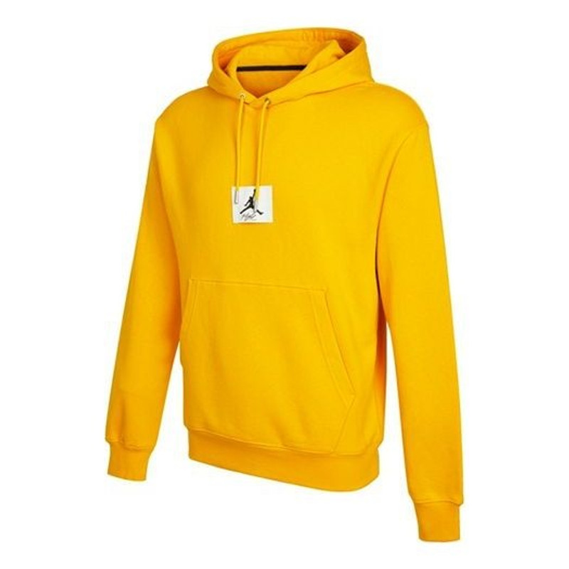 Air Jordan Statement Logo Printing Casual Sports Hoodie 'Yellow' DA9817-713 - 1