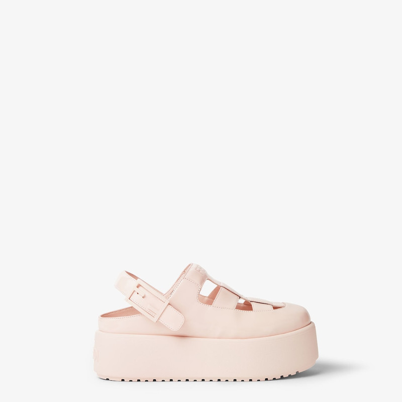Fendi Sunshine Pink patent leather sabots 2