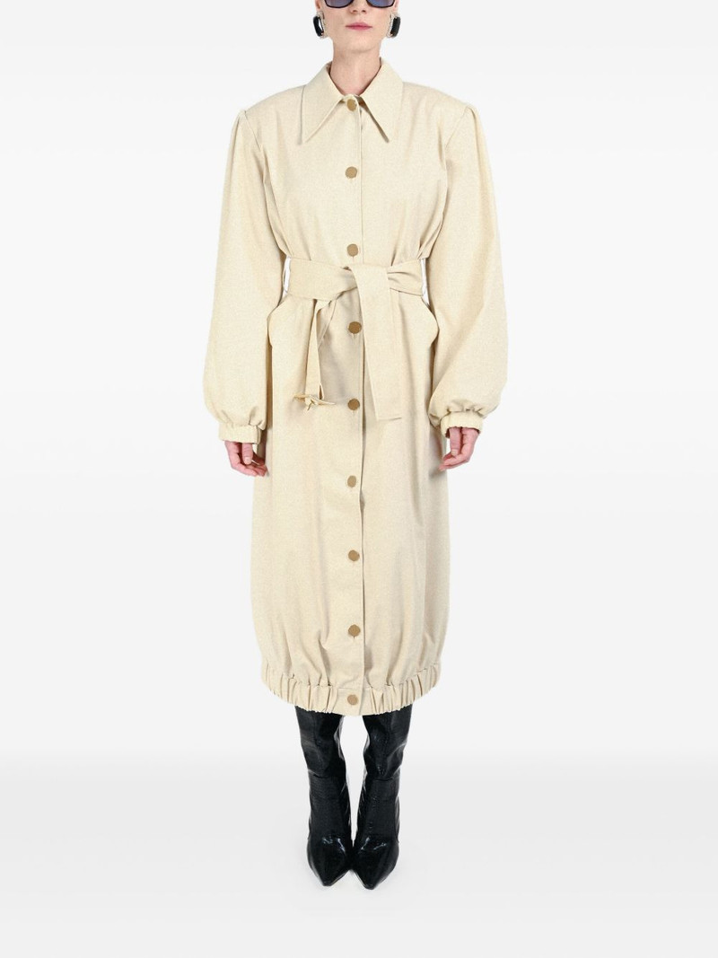 ROWEN ROSE buttonedup belted coat outlook