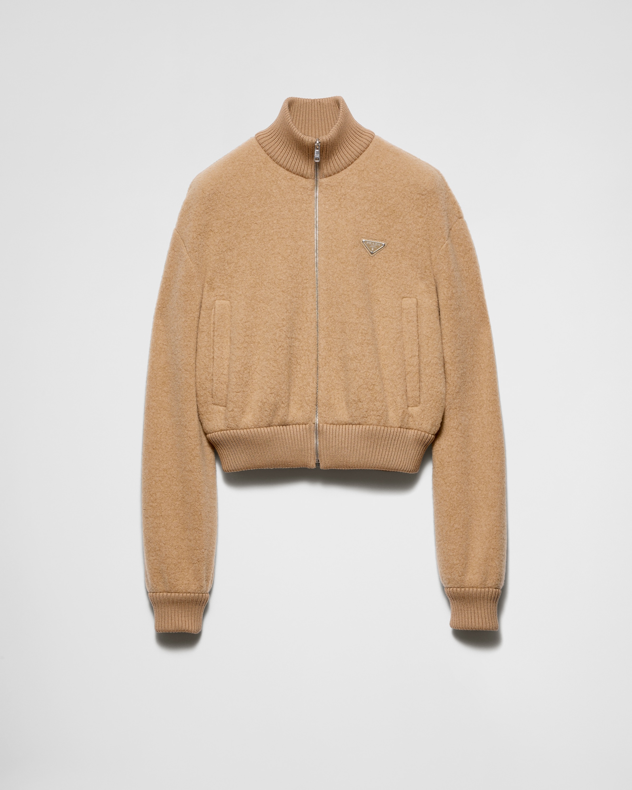 Cotton fleece zipper jacket - 1