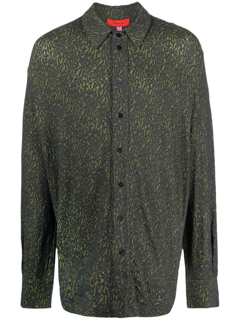 Skrunk patterned-jacquard shirt 1