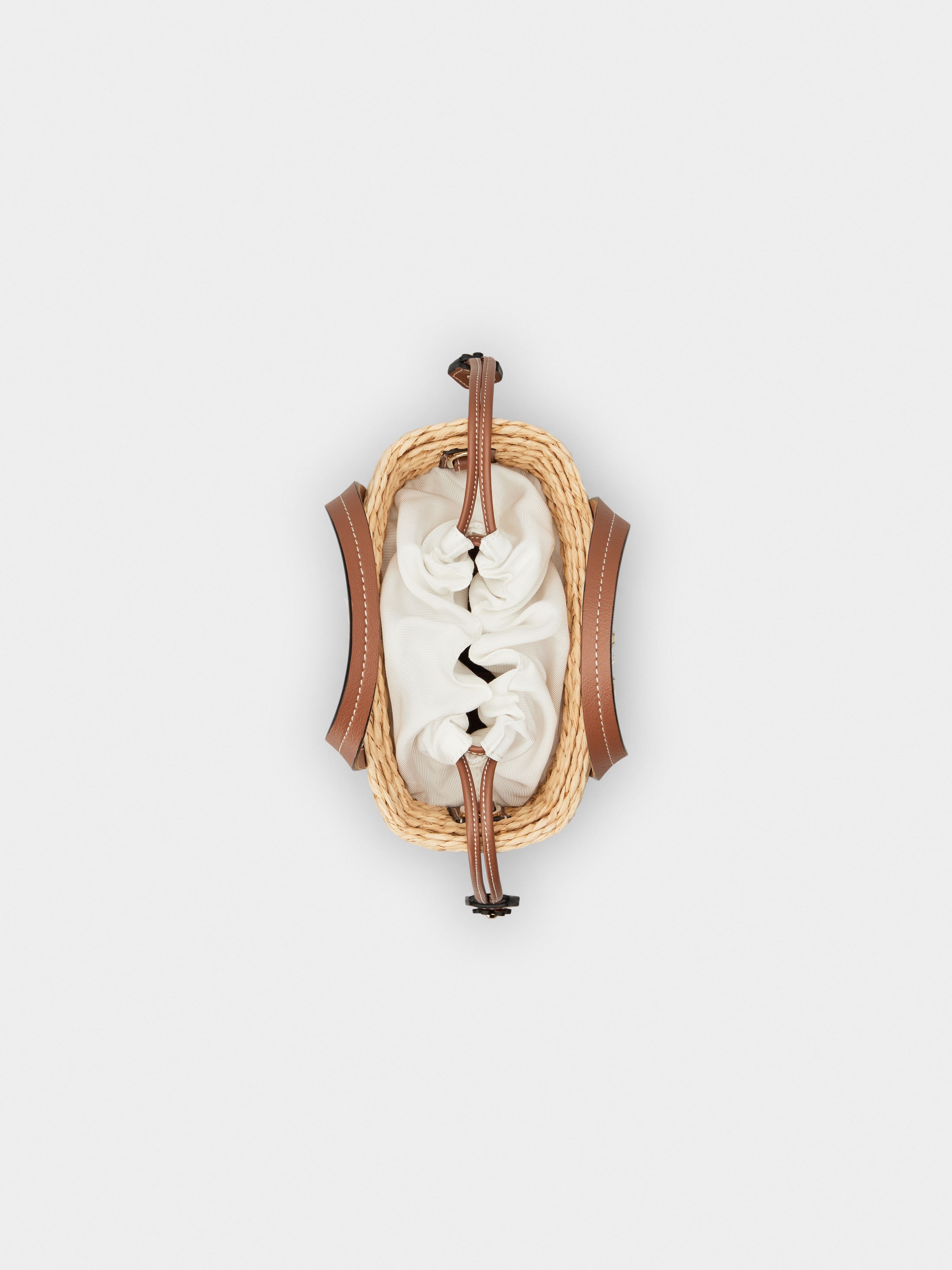 Viv' Skate Bucket Bag in raffia - 5