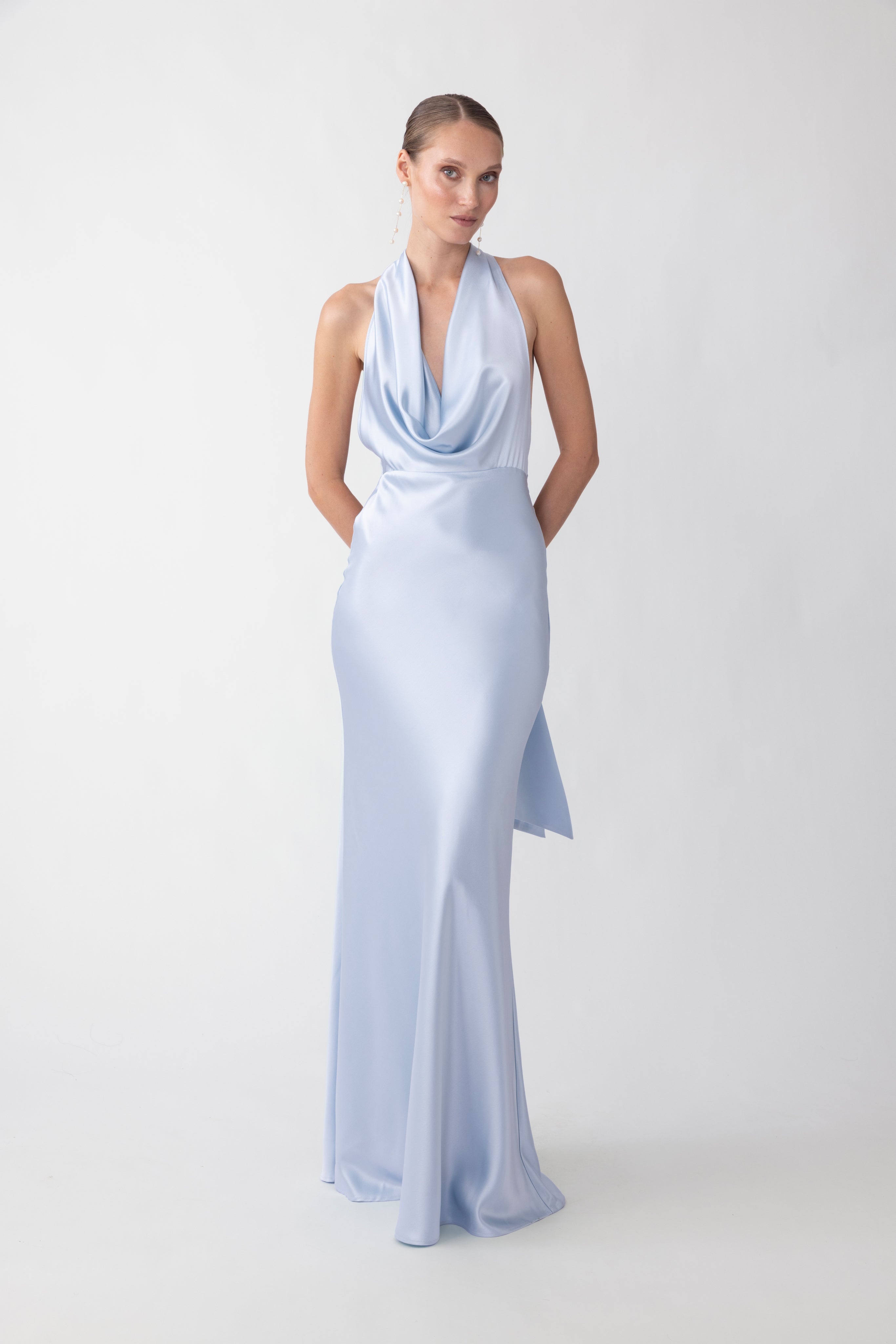 PEARL SATIN GOWN - 2