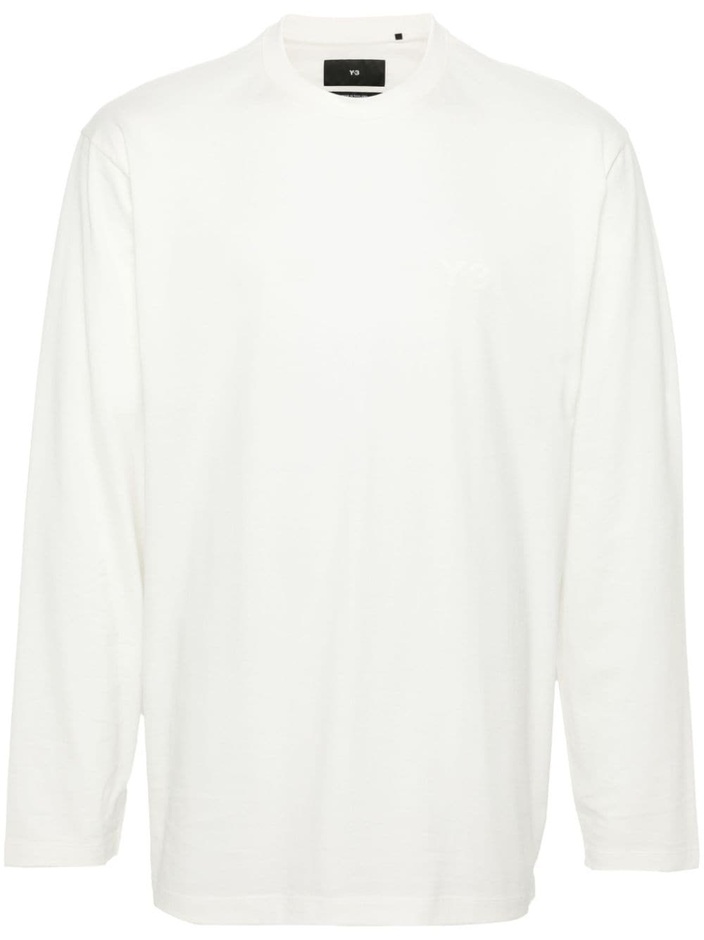 logo-embossed cotton T-shirt - 1