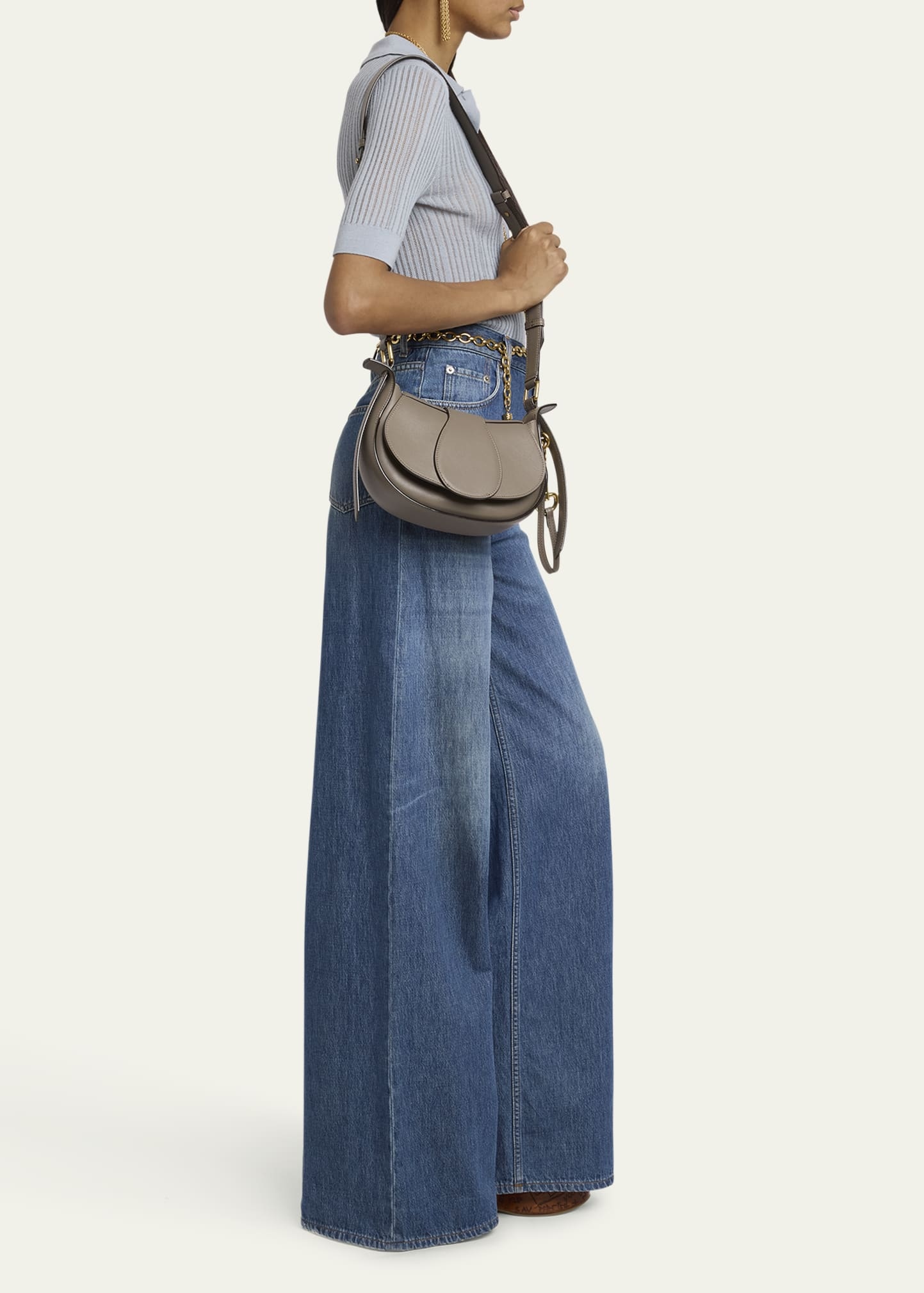 Ride Small Flap Crossbody Bag in Calfskin - 6