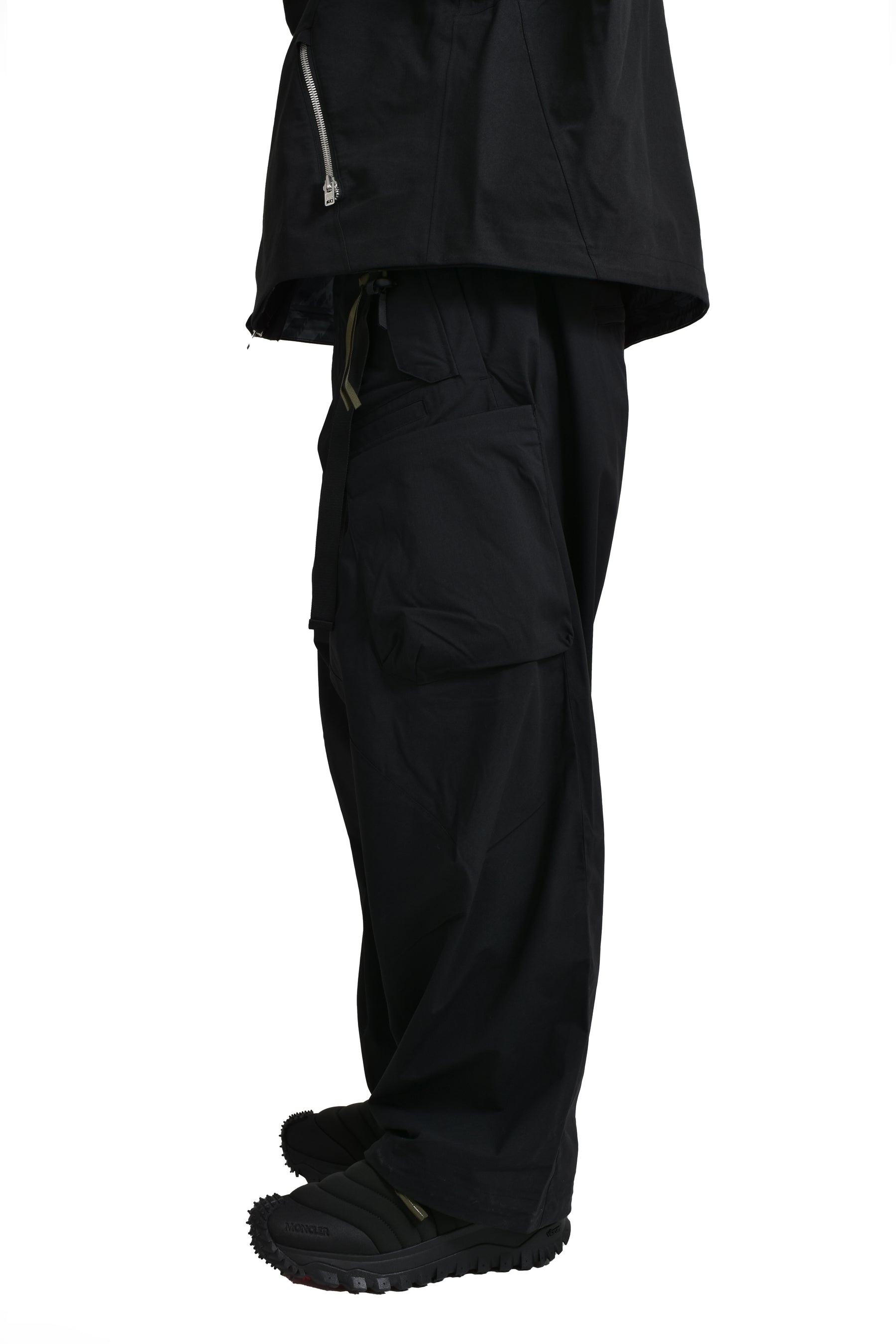 ENCAPSULATED NYLON ULTRAWIDE DRAWCORD CARGO TROUSER GEN. 1 (P30AL-E) / BLK - 3