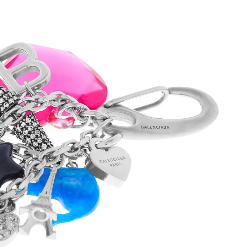 BALENCIAGA Pigalle Collector Bag Charm/keychain in Silver outlook