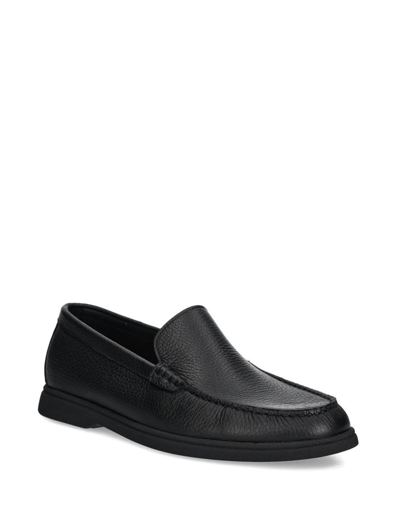 BOSS Sienne leather slip-on loafers outlook