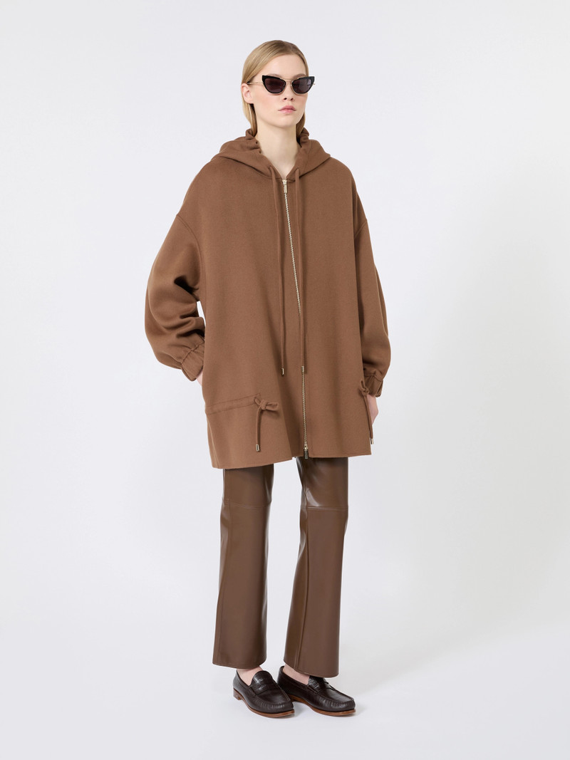 'S Max Mara SUBLIME Slim-fit coated jersey trousers - BROWN outlook