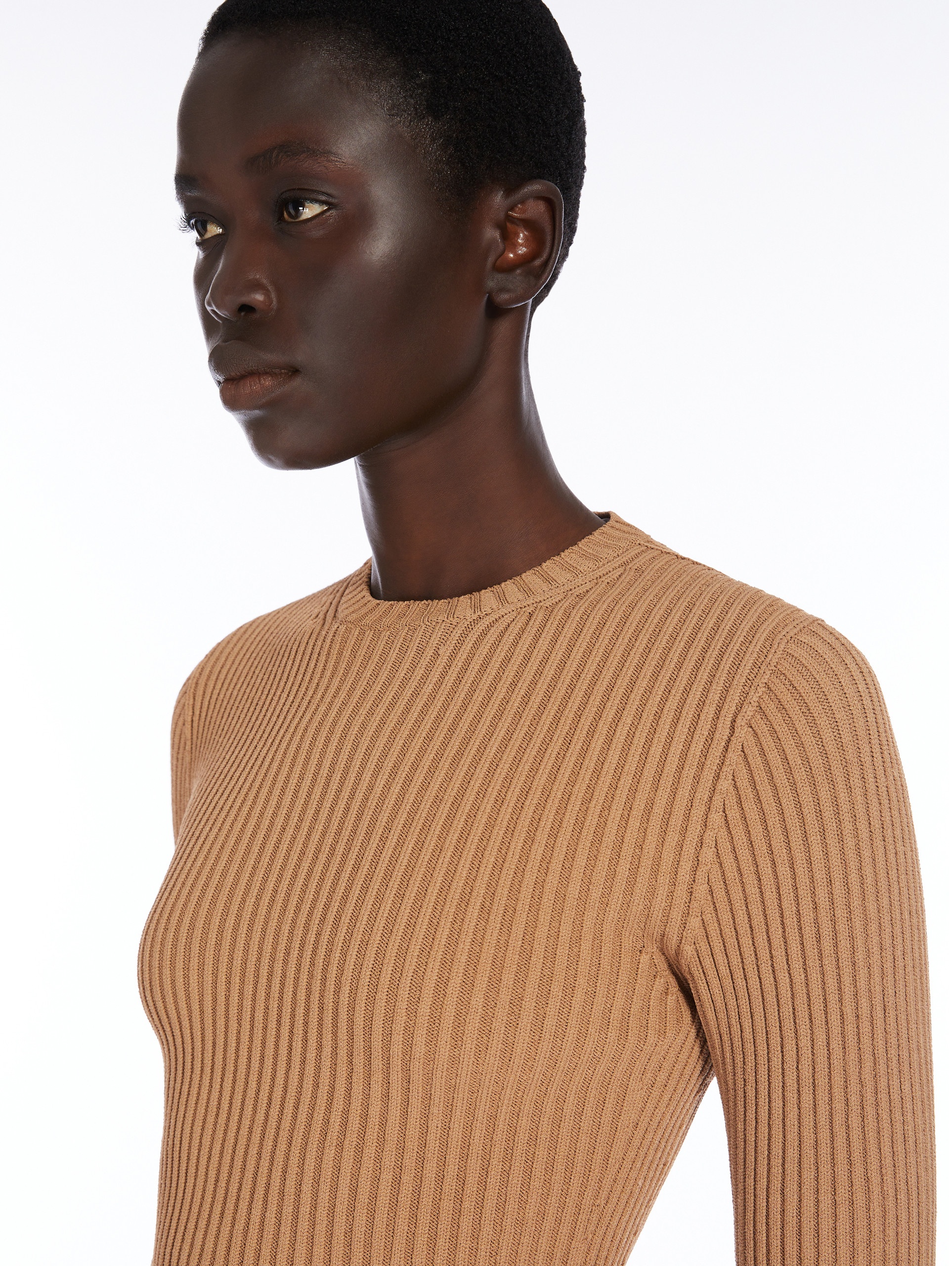 ARCELLA1234 Viscose crêpe cropped jumper - 5
