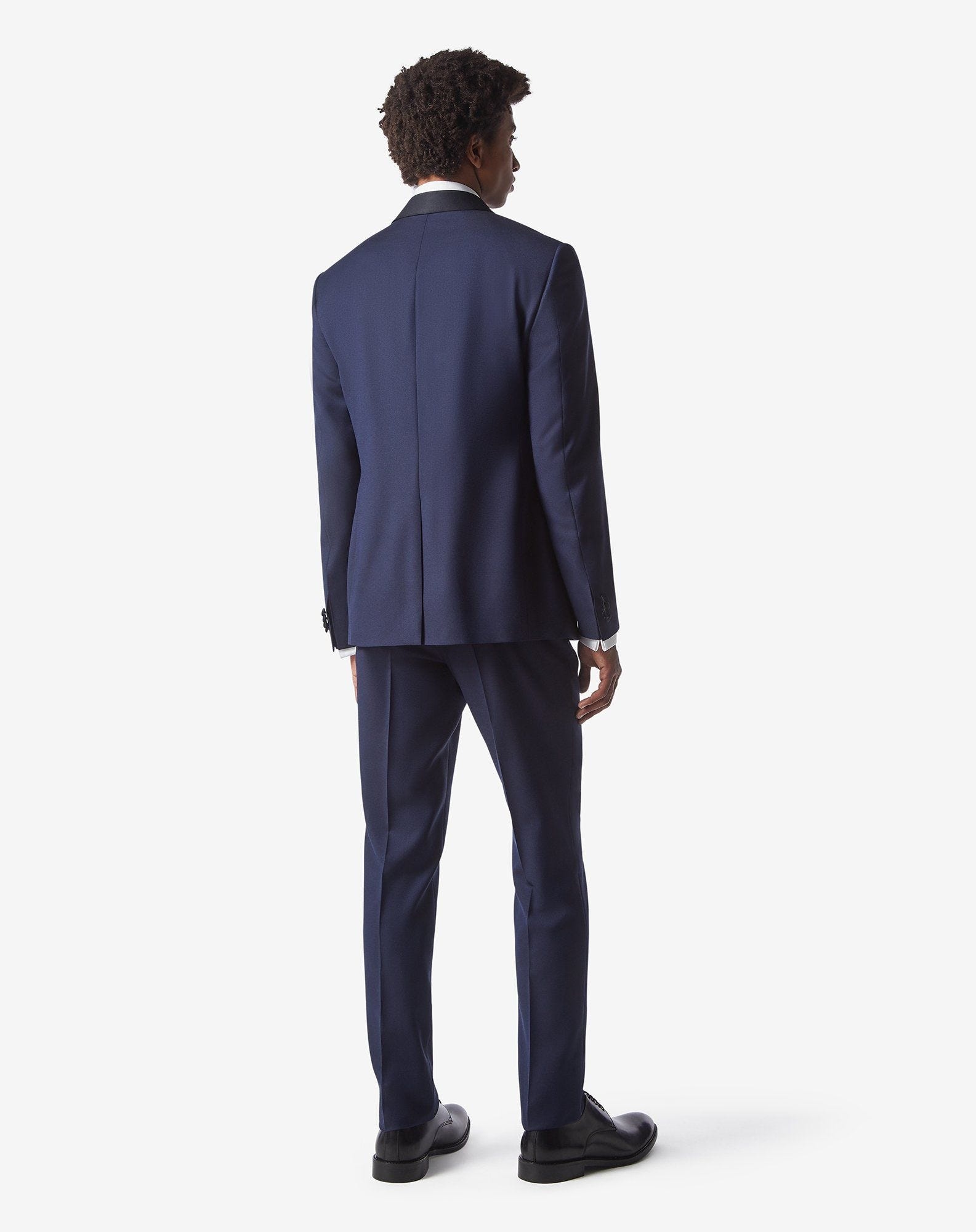 Blue S120's wool sablé tuxedo - 4