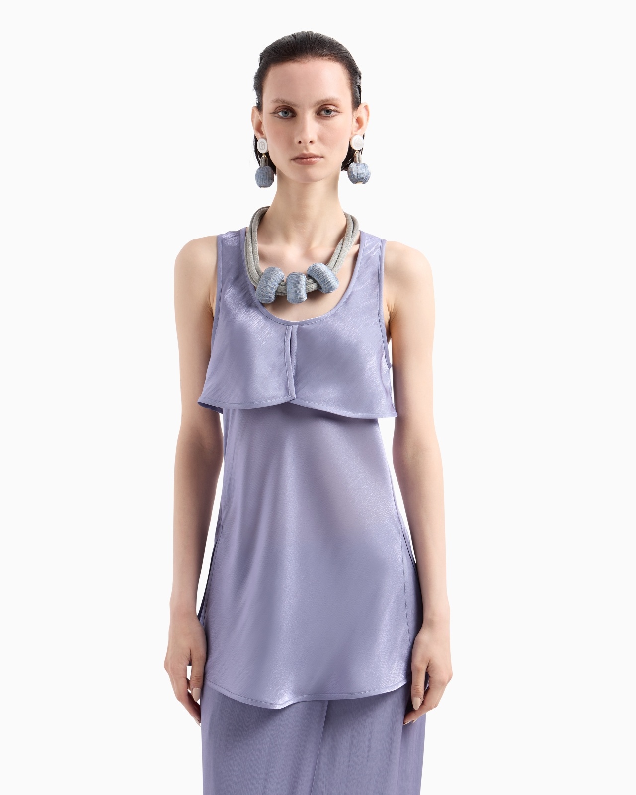 SHINY FABRIC TOP - 3