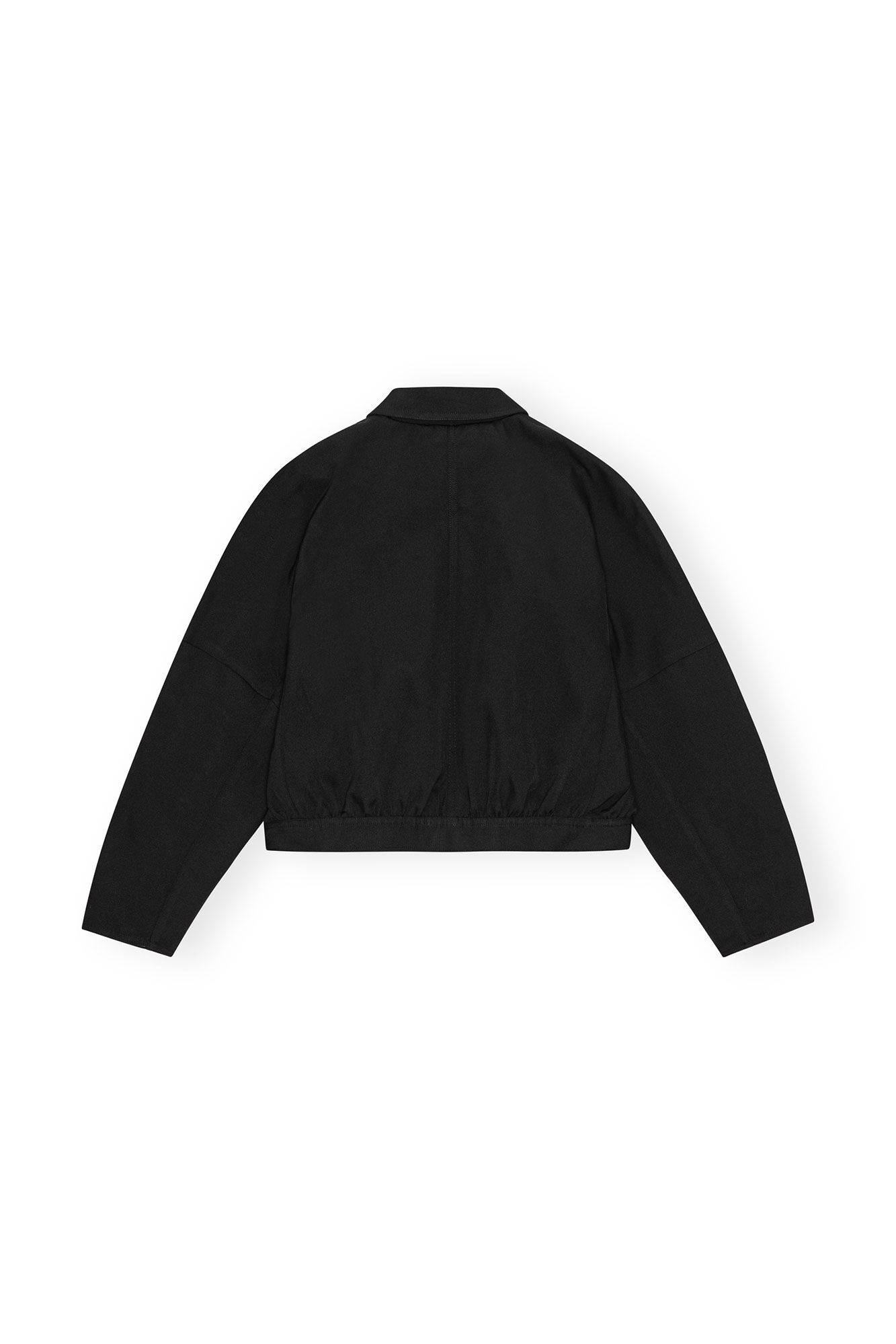 BLACK HEAVY TWILL SHORT JACKET - 2