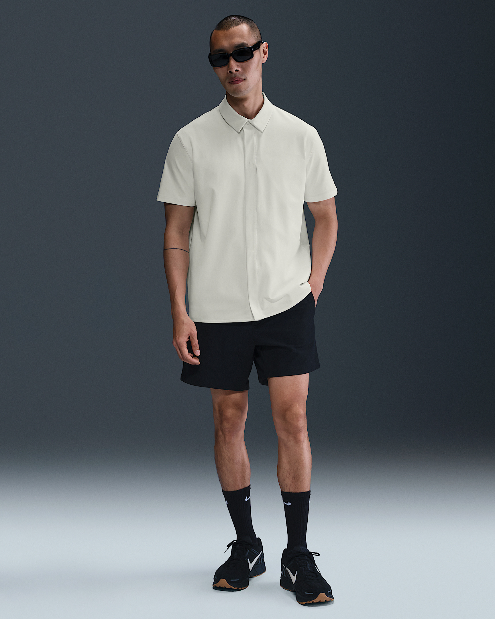 Nike 24.7 PerfectStretch Men's Dri-FIT Short-Sleeve Snap-Down Top - 4