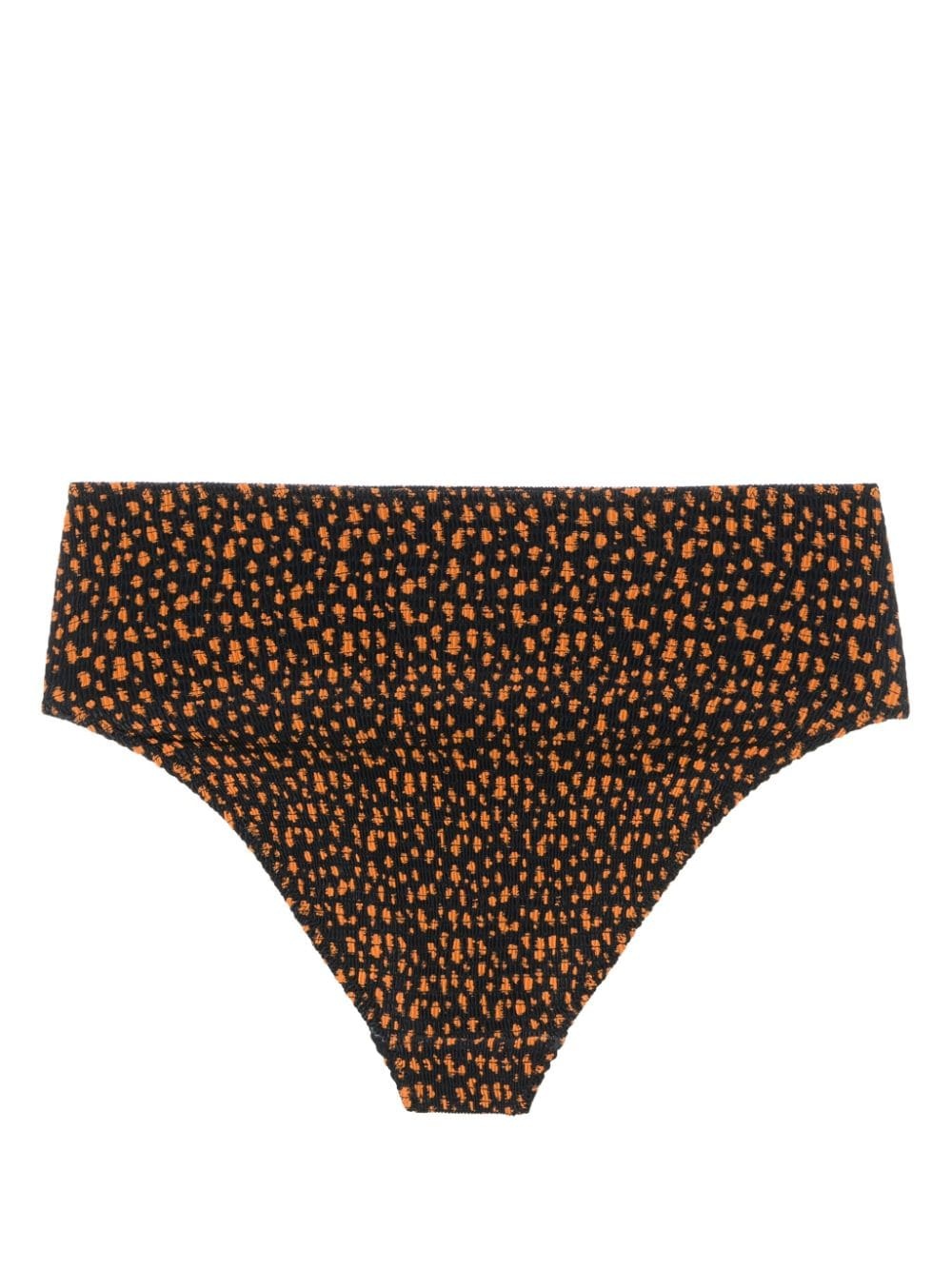 abstract-print shirred bikini bottoms - 2