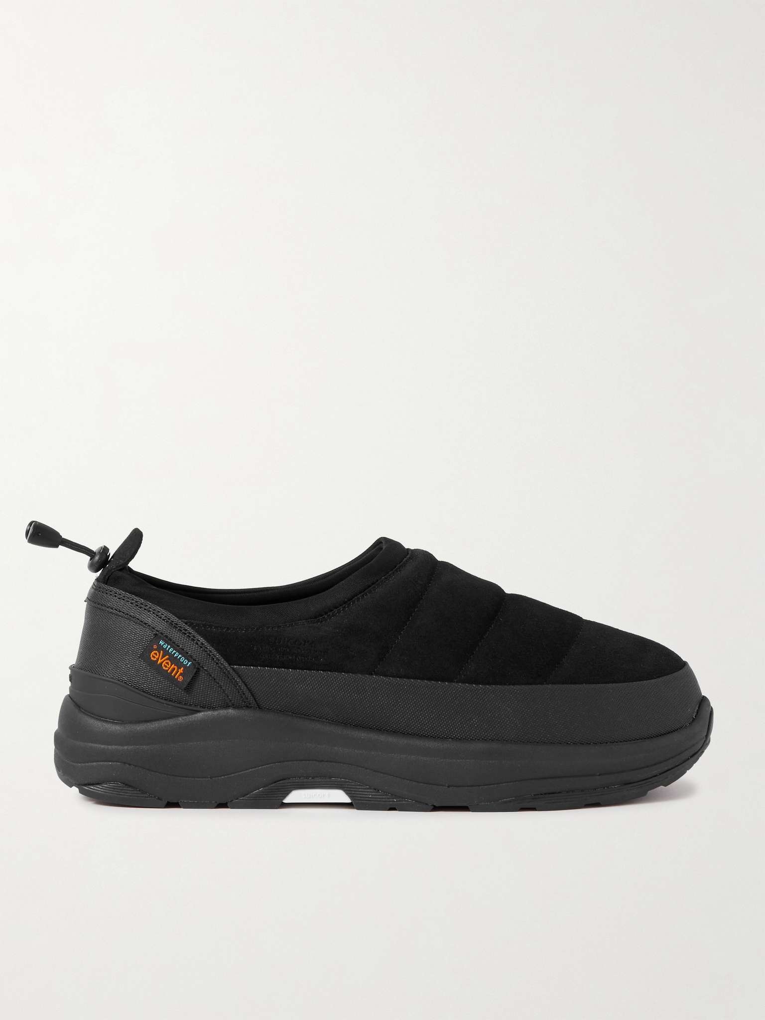 Pepper-Sev Leather-Trimmed Quilted Suede Slip-On Sneakers - 1