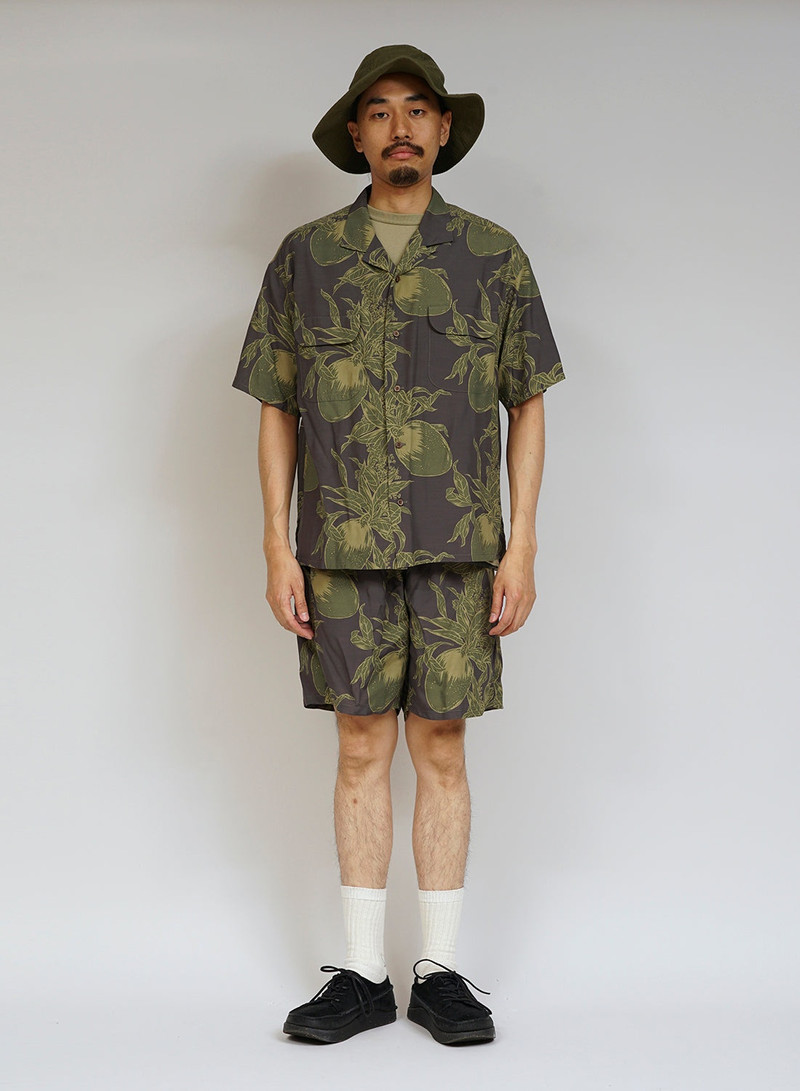 Open Collar Shirt Bihar Mango in Grey 6