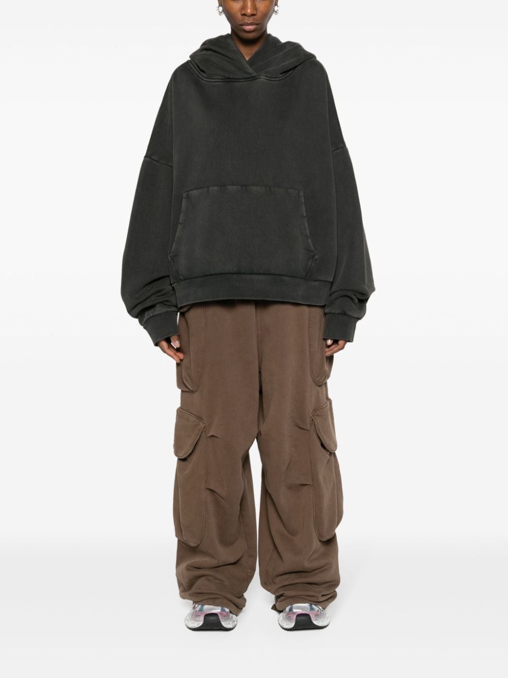 drop-shoulder organic-cotton hoodie - 3